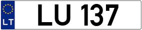 Trailer License Plate